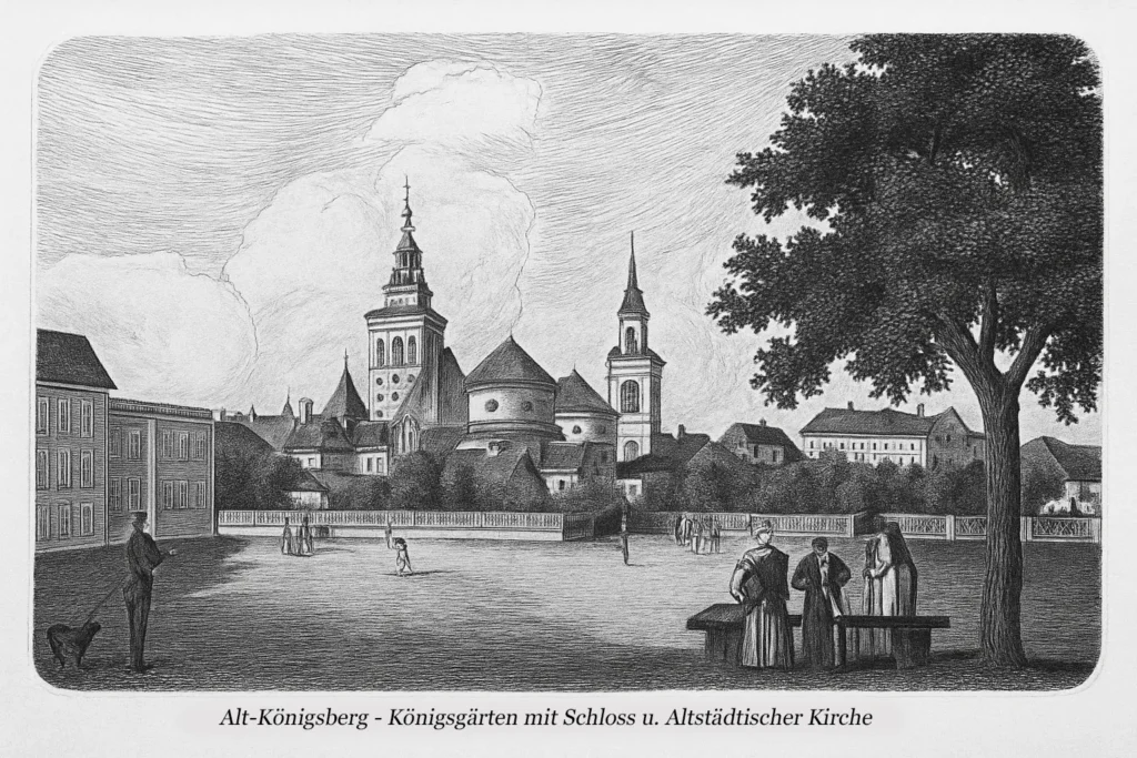 Рисунок из плана Мериана 1641 года и с изображением «Сада увеселений»