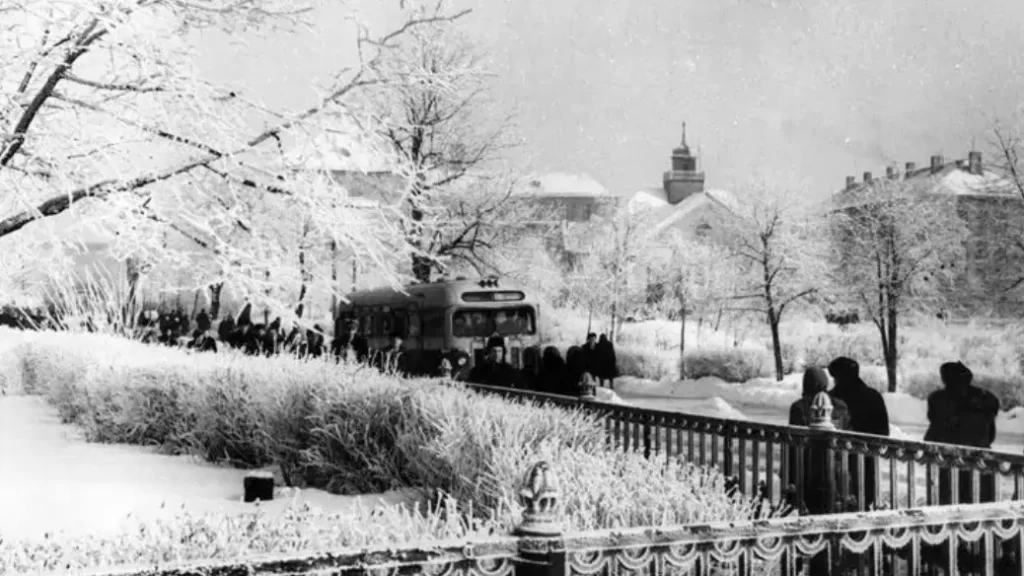 Калининград в 1950-1960 года. Вид на улицу Торговую, ныне улица Проф. Баранова