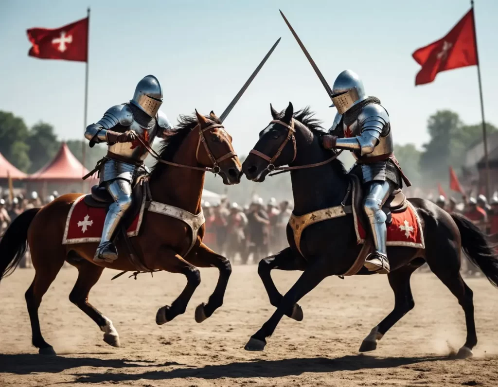 Рыцарь на турнире