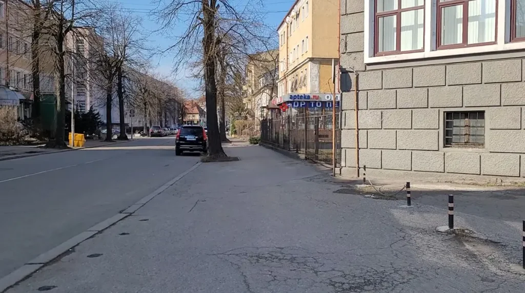Начало улицы Кирова в Калининграде